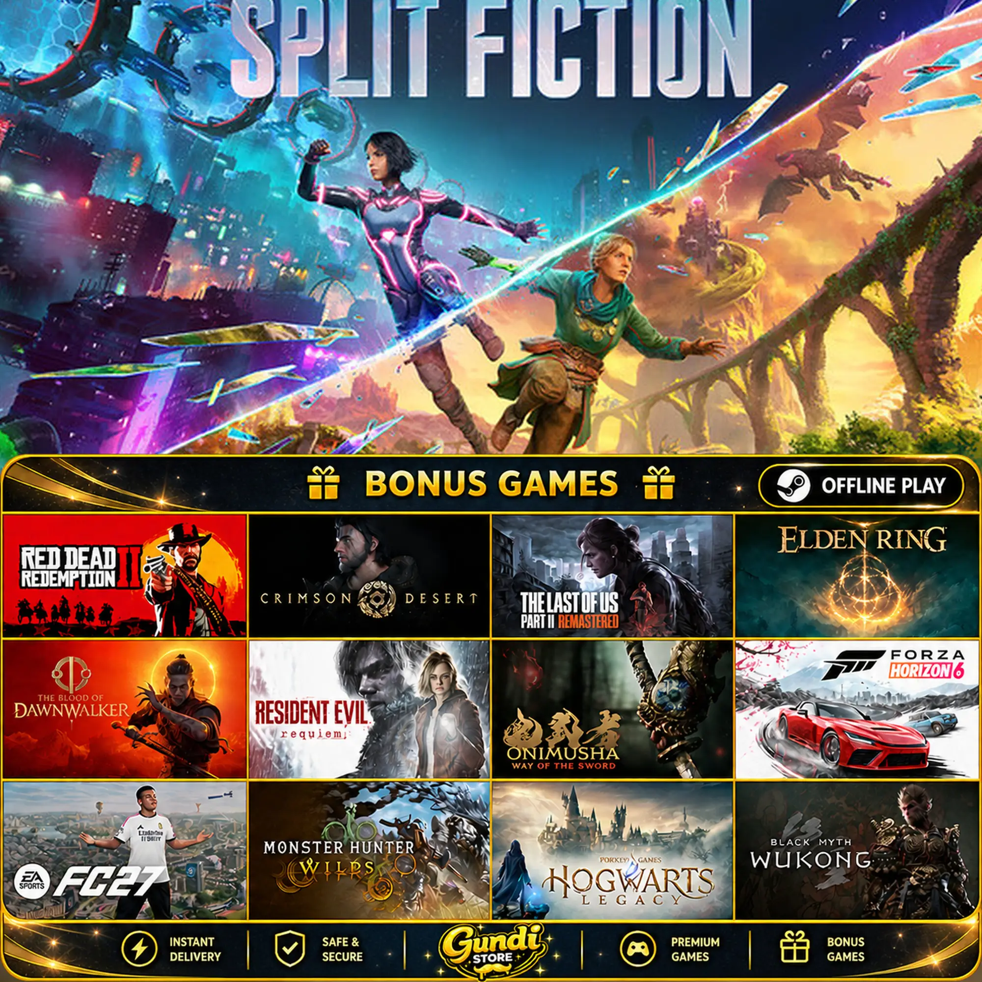 [AUTO CODE] - Split Fiction + BONUS GAME