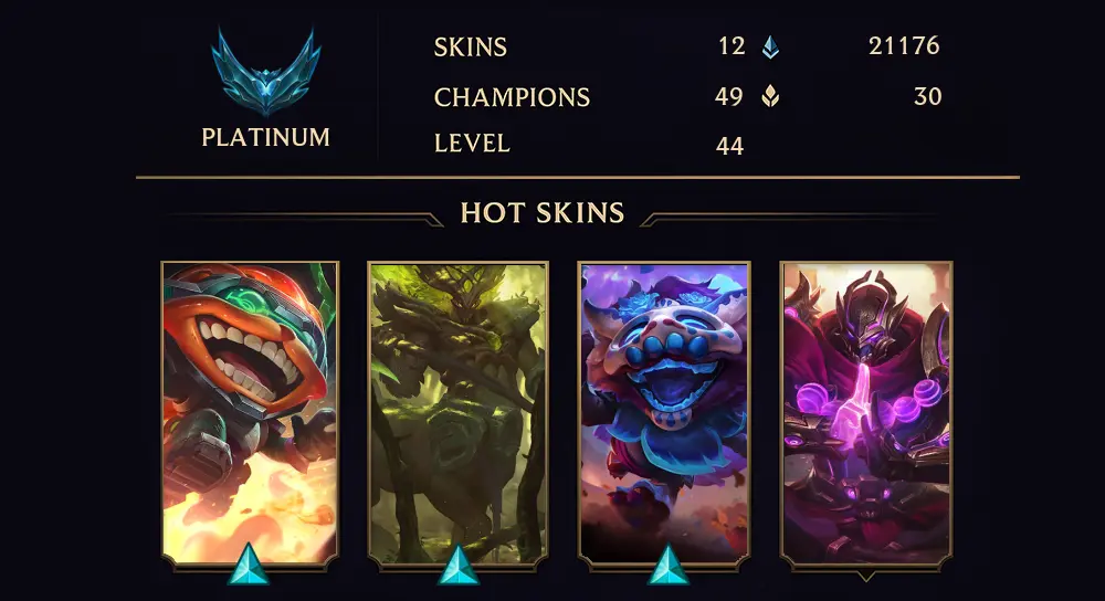 PLATINUM III - 44 LVL - 12 SKIN