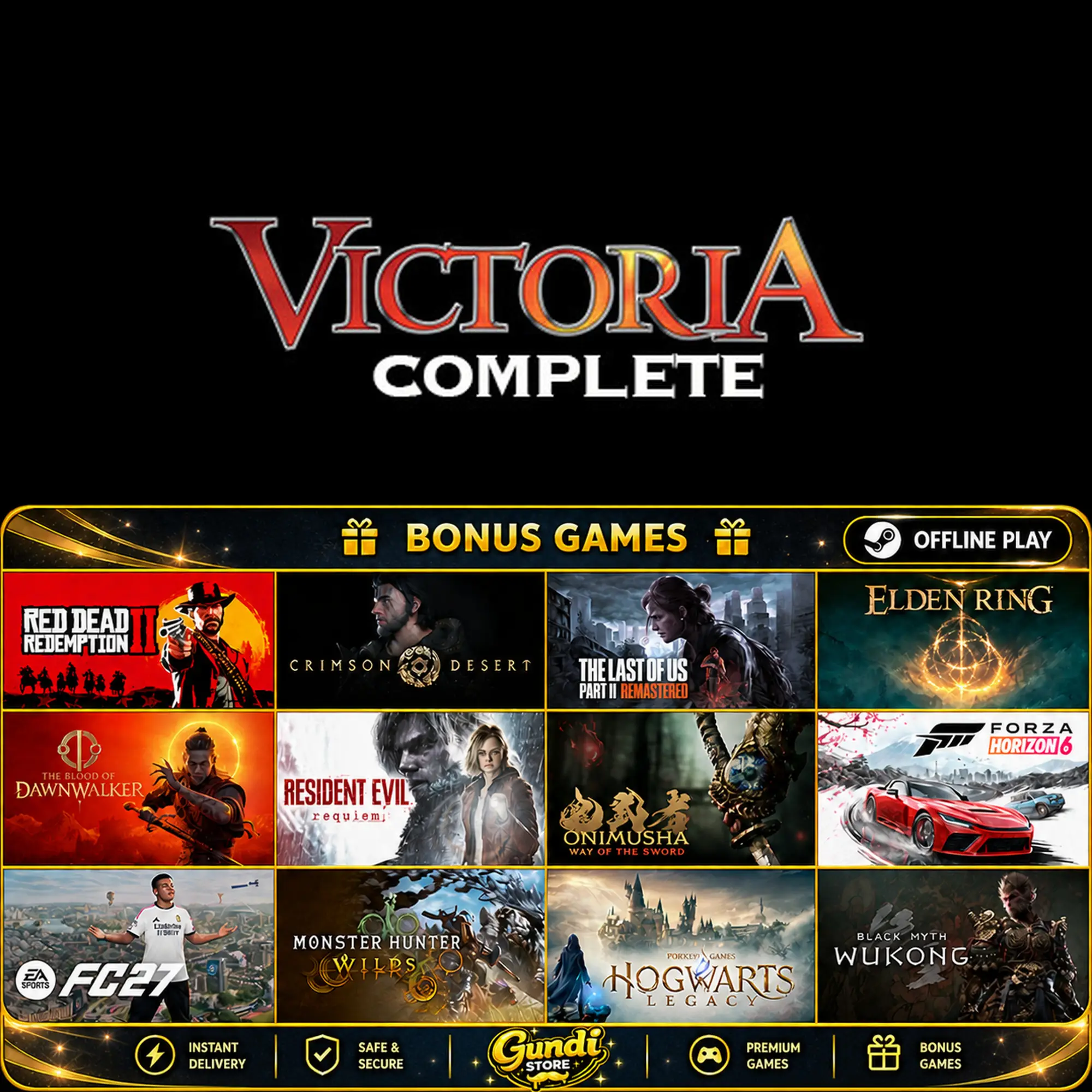 [AUTO CODE] - Victoria I Complete + BONUS GAME