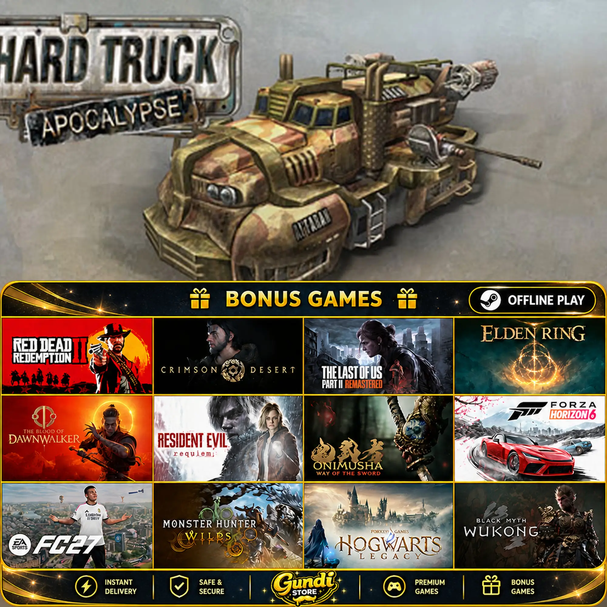 [AUTO CODE] - Hard Truck Apocalypse _ Ex Machina + BONUS GAME