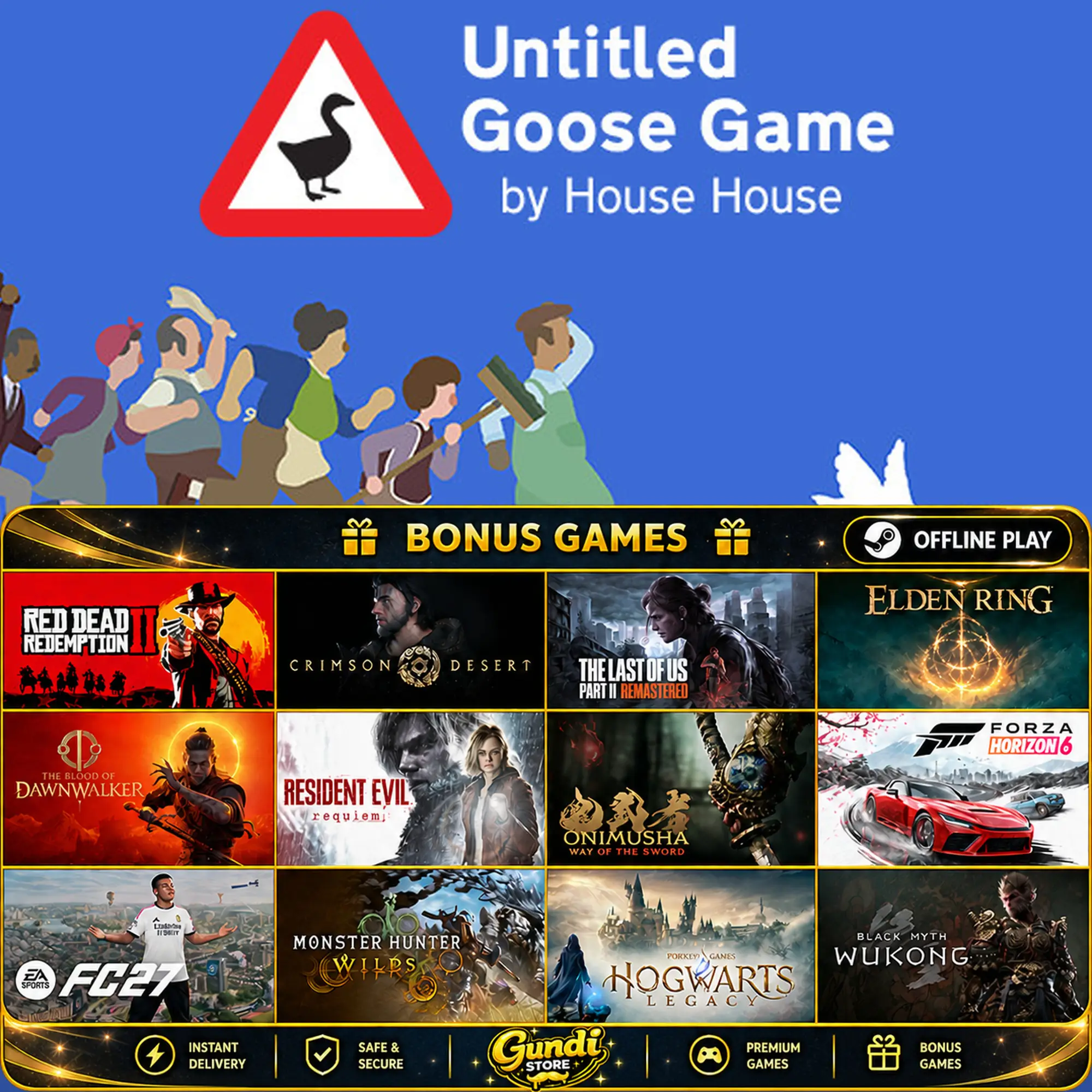 [AUTO CODE] - Untitled Goose Game + BONUS GAME