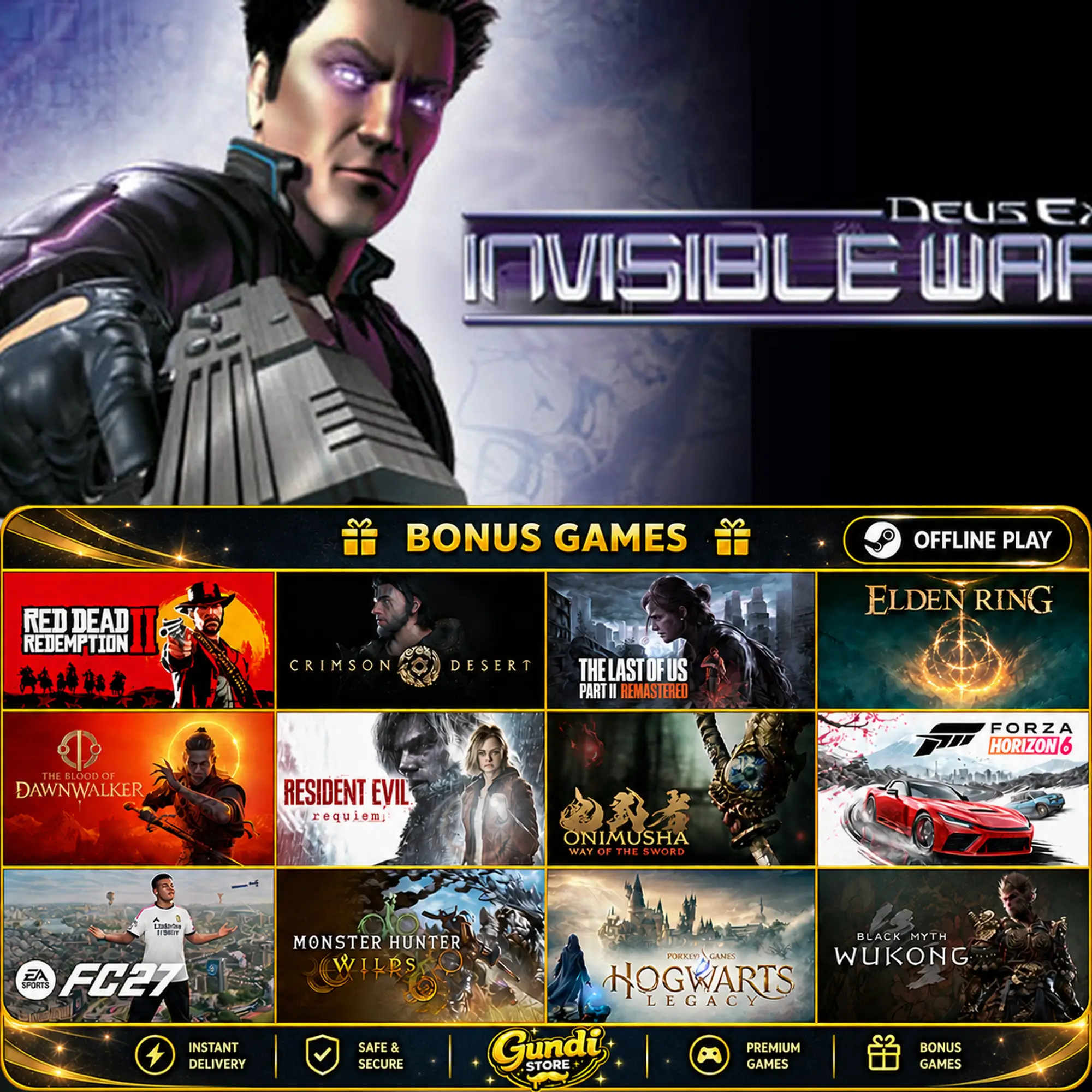 [AUTO CODE] - Deus Ex_ Invisible War + BONUS GAME
