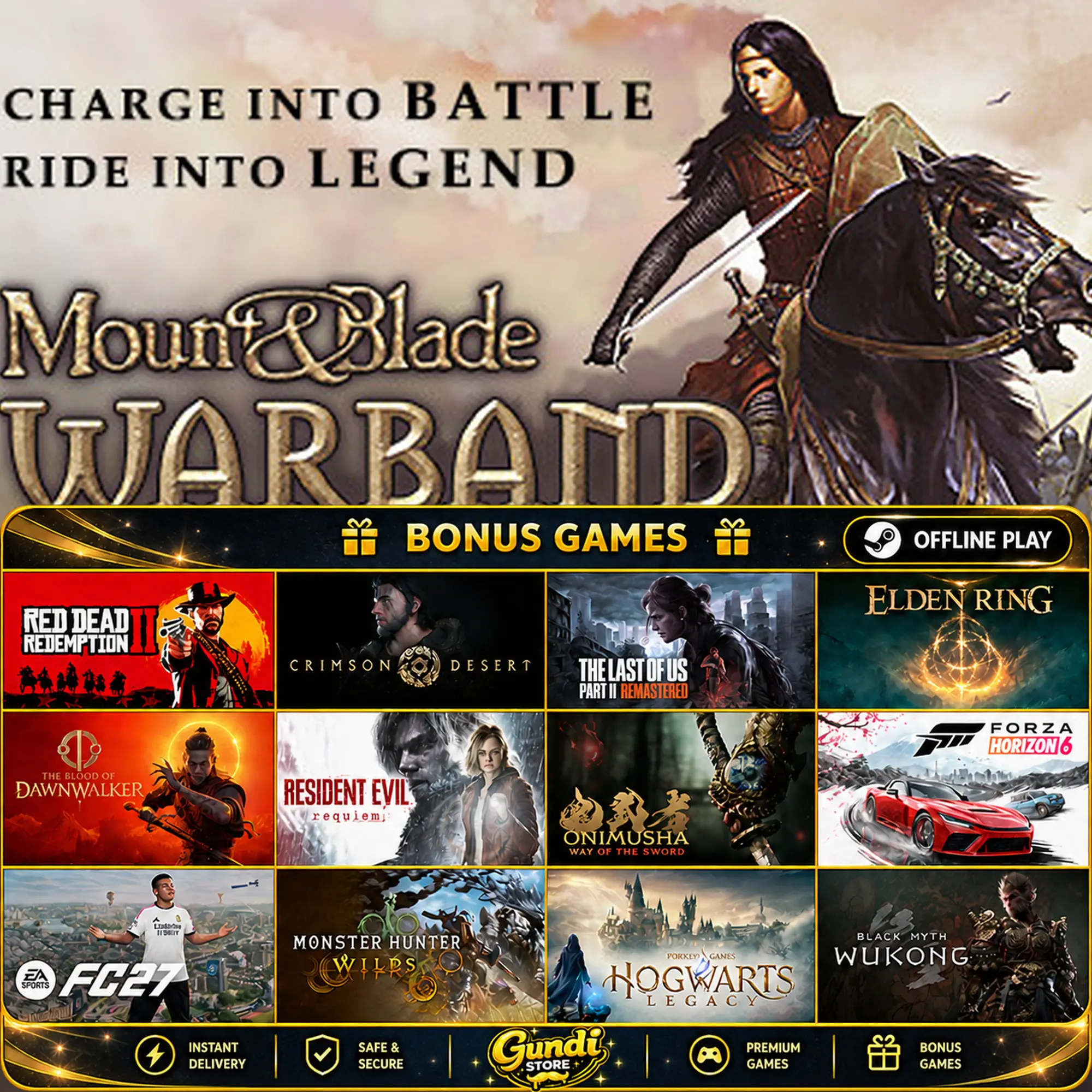 [AUTO CODE] - Mount & Blade_ Warband + BONUS GAME