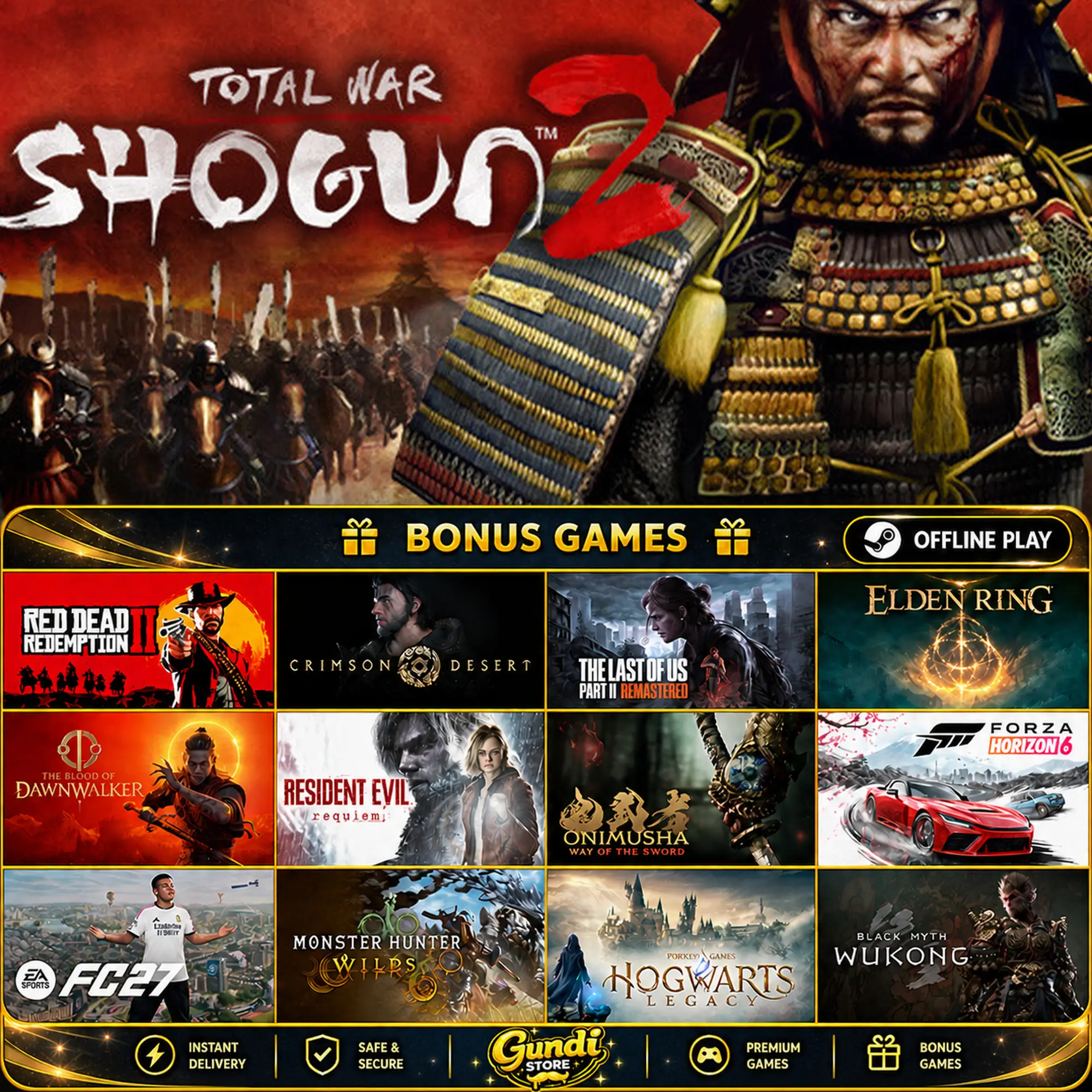 [AUTO CODE] - Total War_ SHOGUN 2 + BONUS GAME