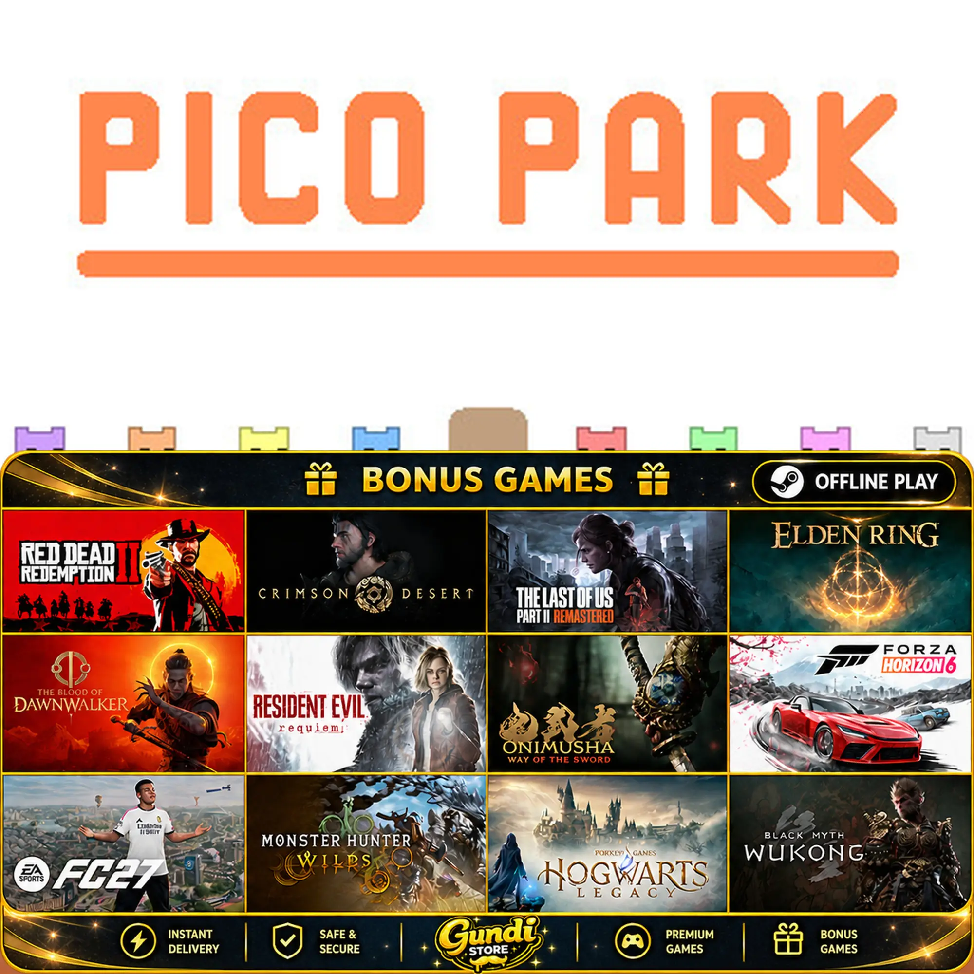 [AUTO CODE] - PICO PARK + BONUS GAME