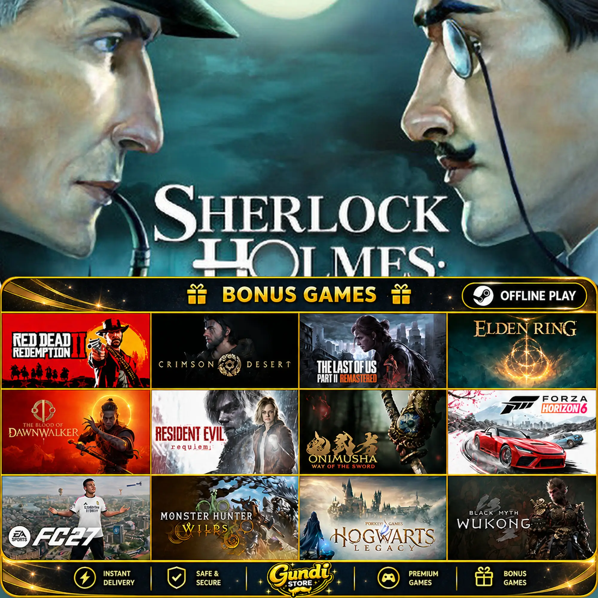 [AUTO CODE] - Sherlock Holmes_ Nemesis + BONUS GAME