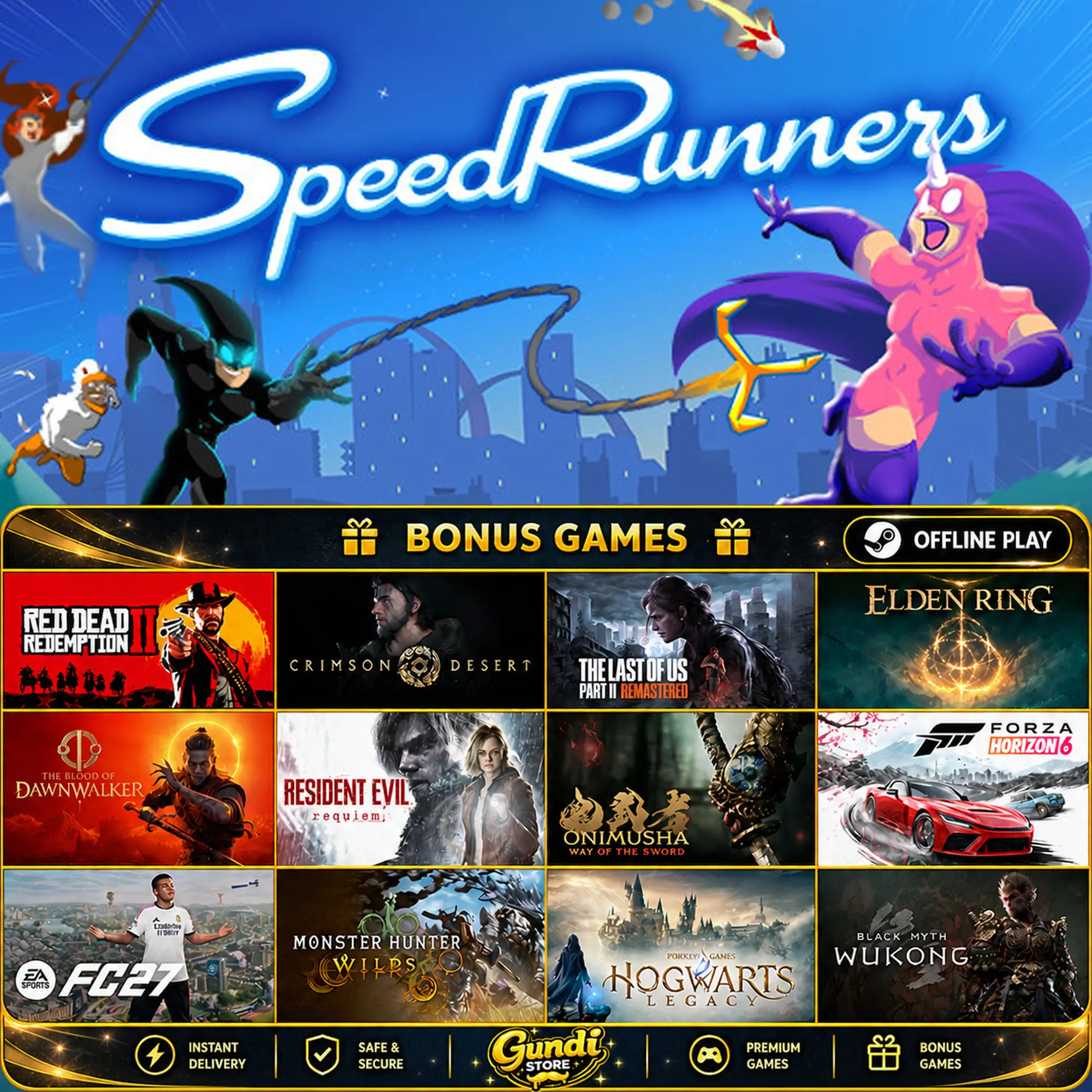 [AUTO CODE] - SpeedRunners + BONUS GAME