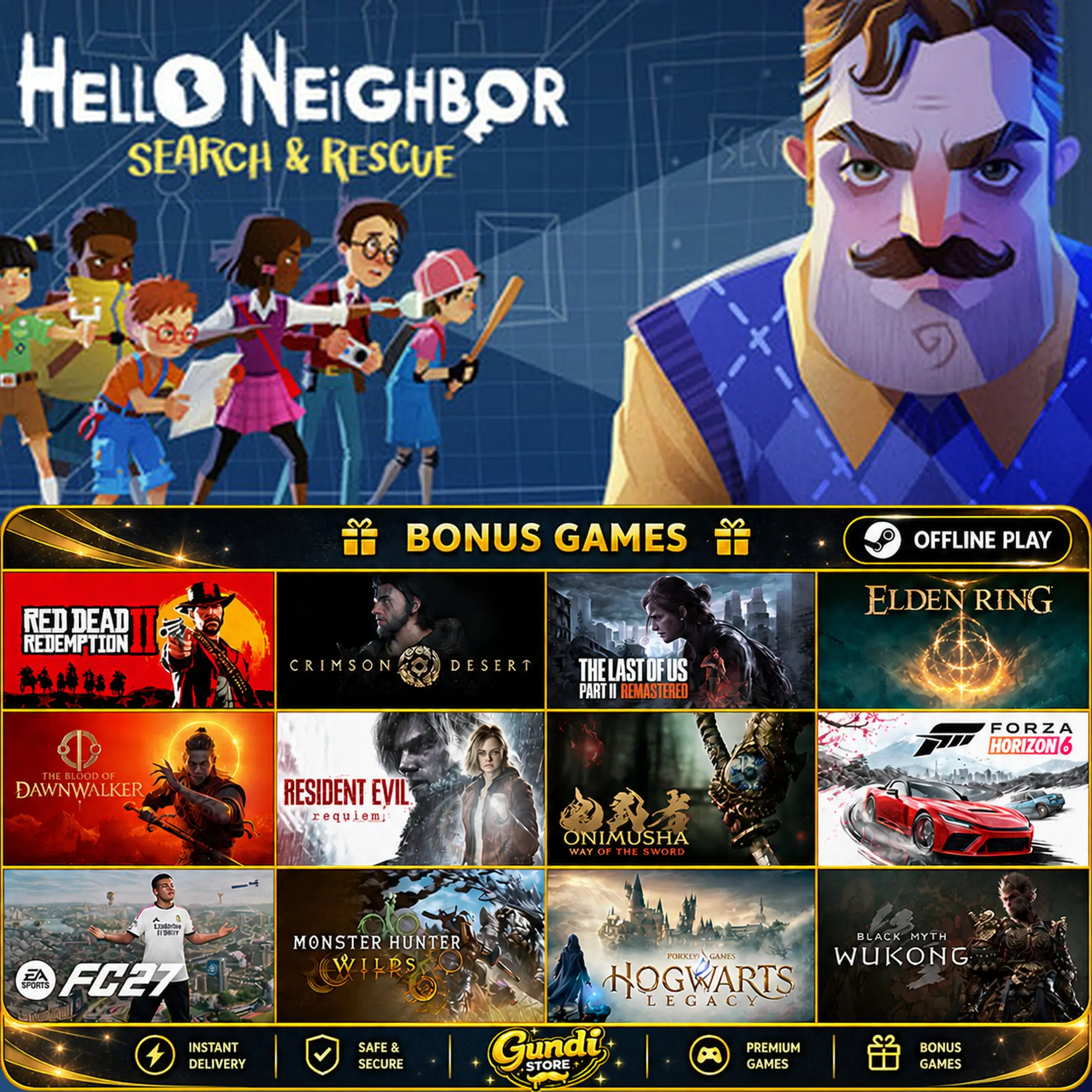 [AUTO CODE] - Hello Neighbor VR_ Search and Rescue + BONUS GAME