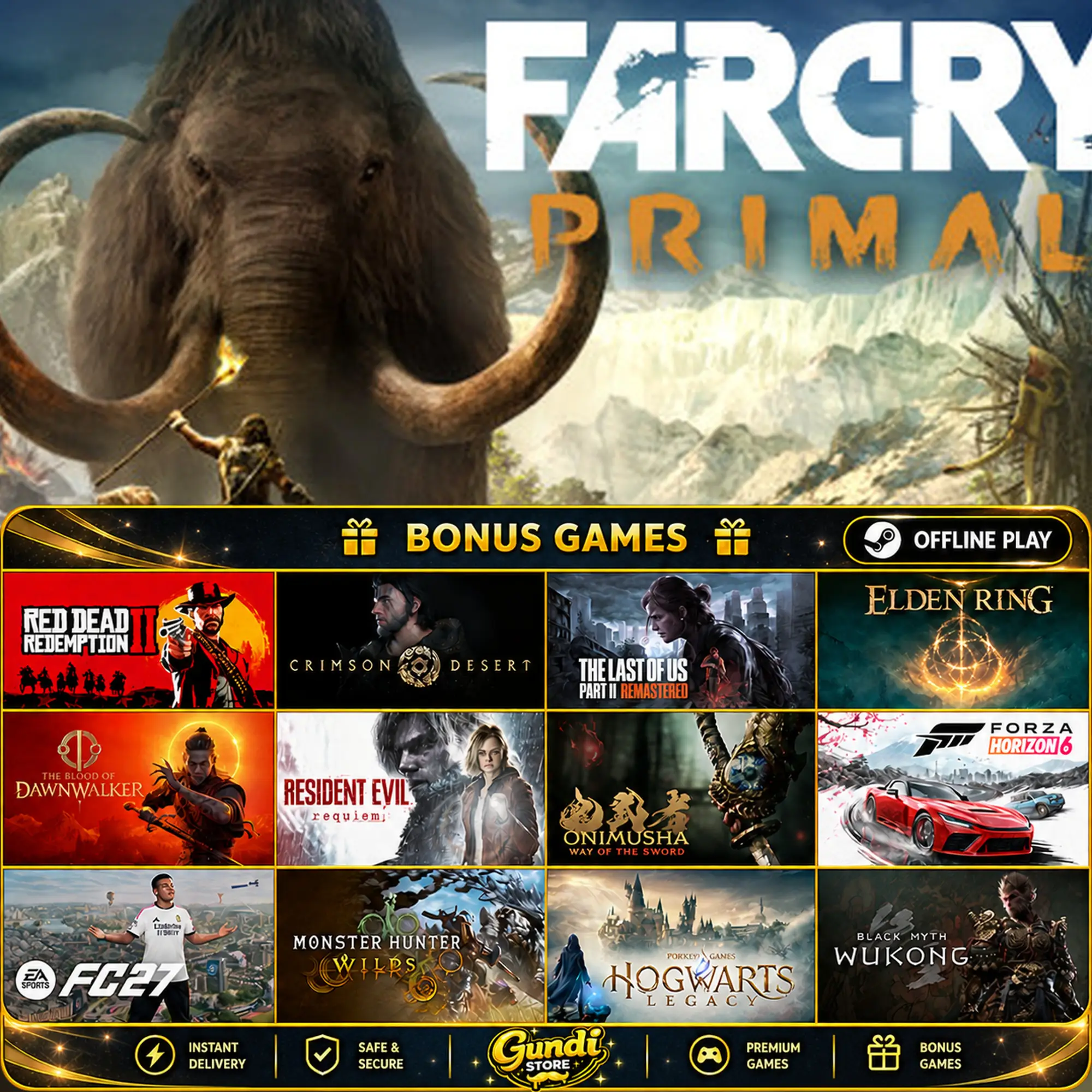 [AUTO CODE] - Far Cry Primal + BONUS GAME