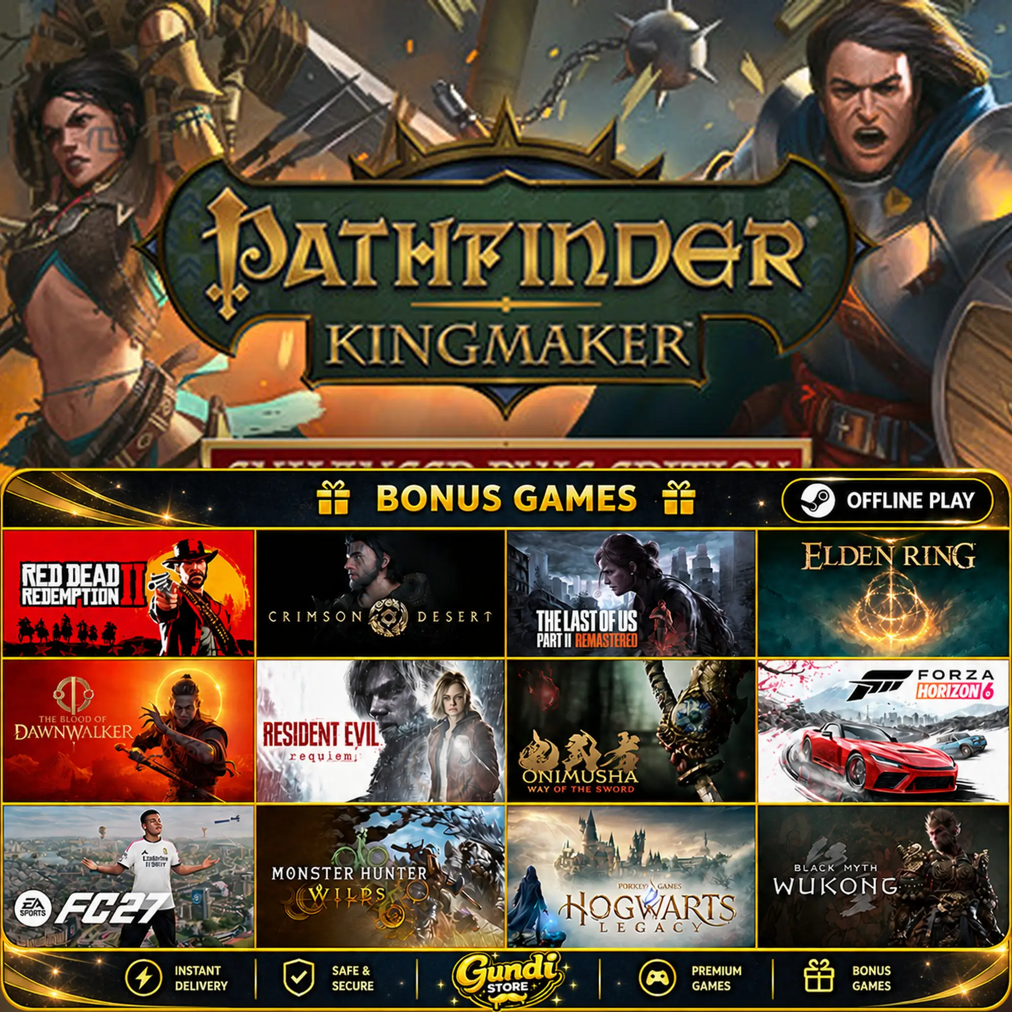 [AUTO CODE] - Pathfinder_ Kingmaker + BONUS GAME