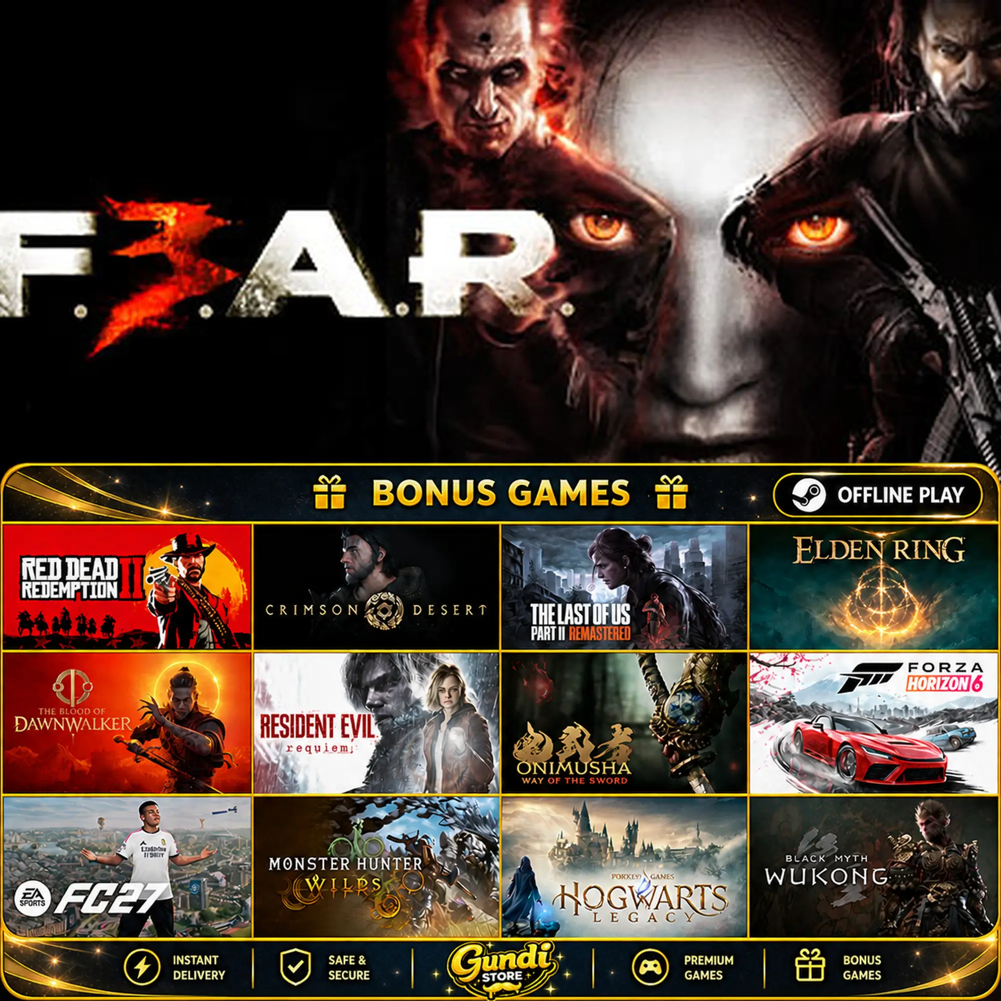 [AUTO CODE] - F.E.A.R. 3 + BONUS GAME
