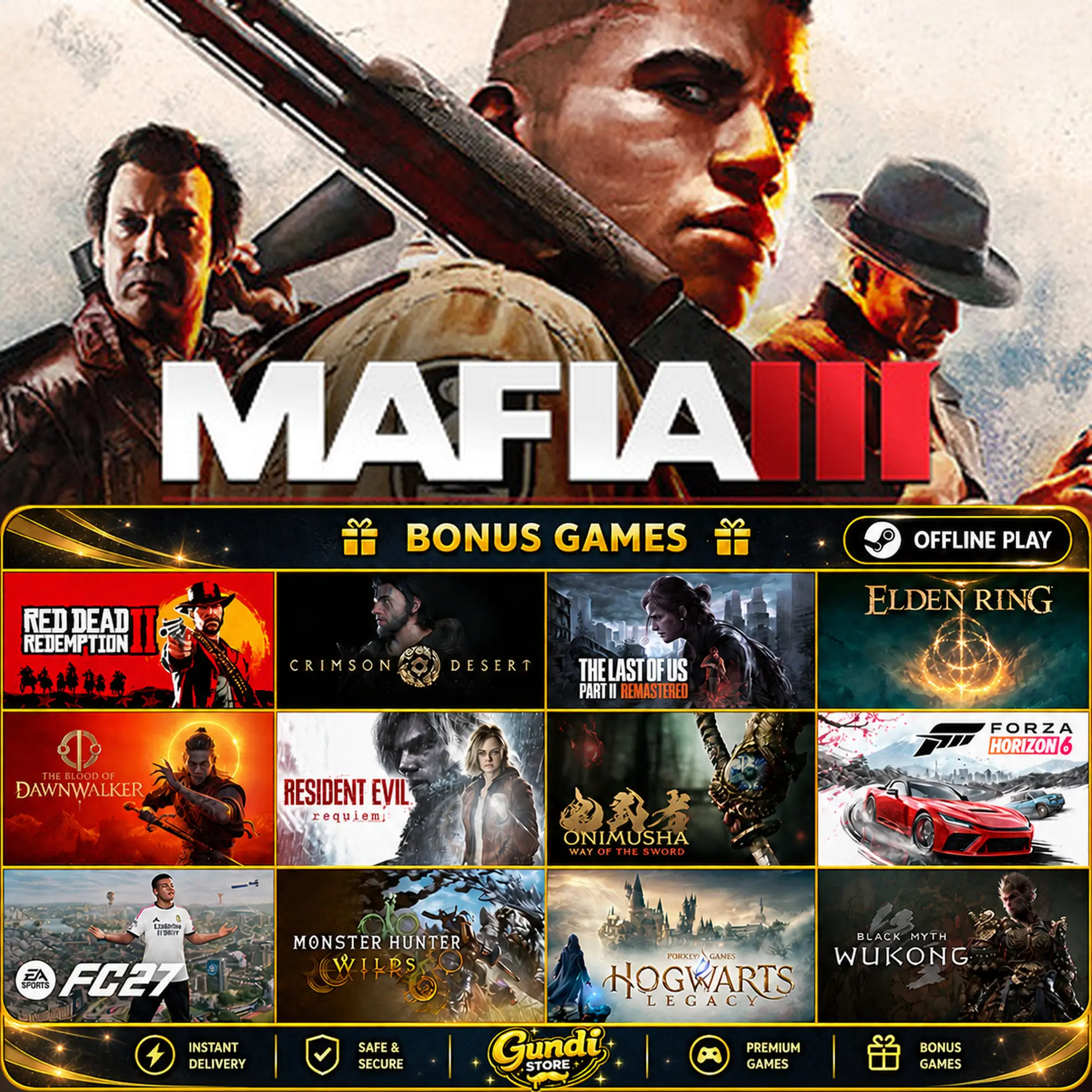 [AUTO CODE] - Mafia III_ Definitive Edition + BONUS GAME