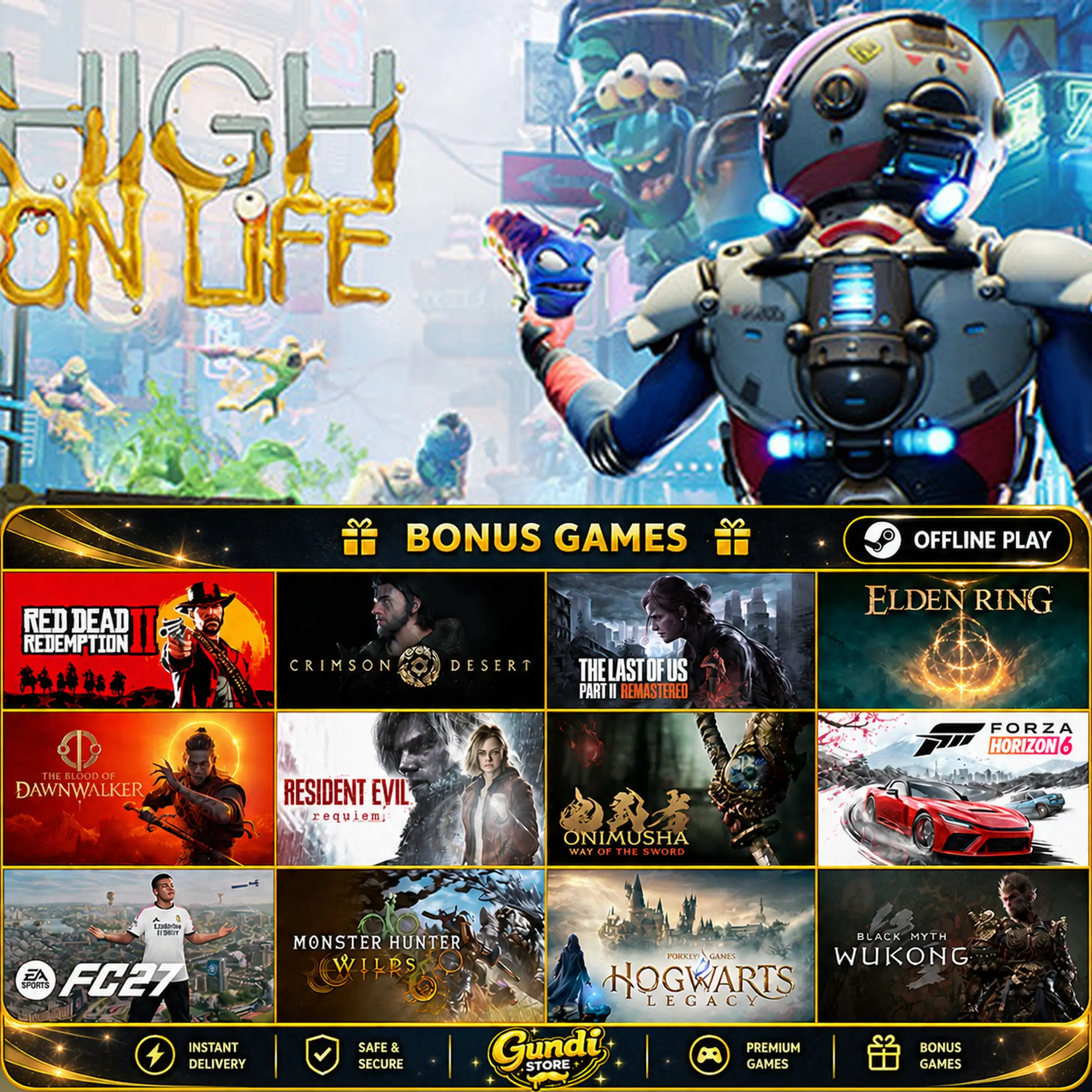 [AUTO CODE] - High On Life + BONUS GAME