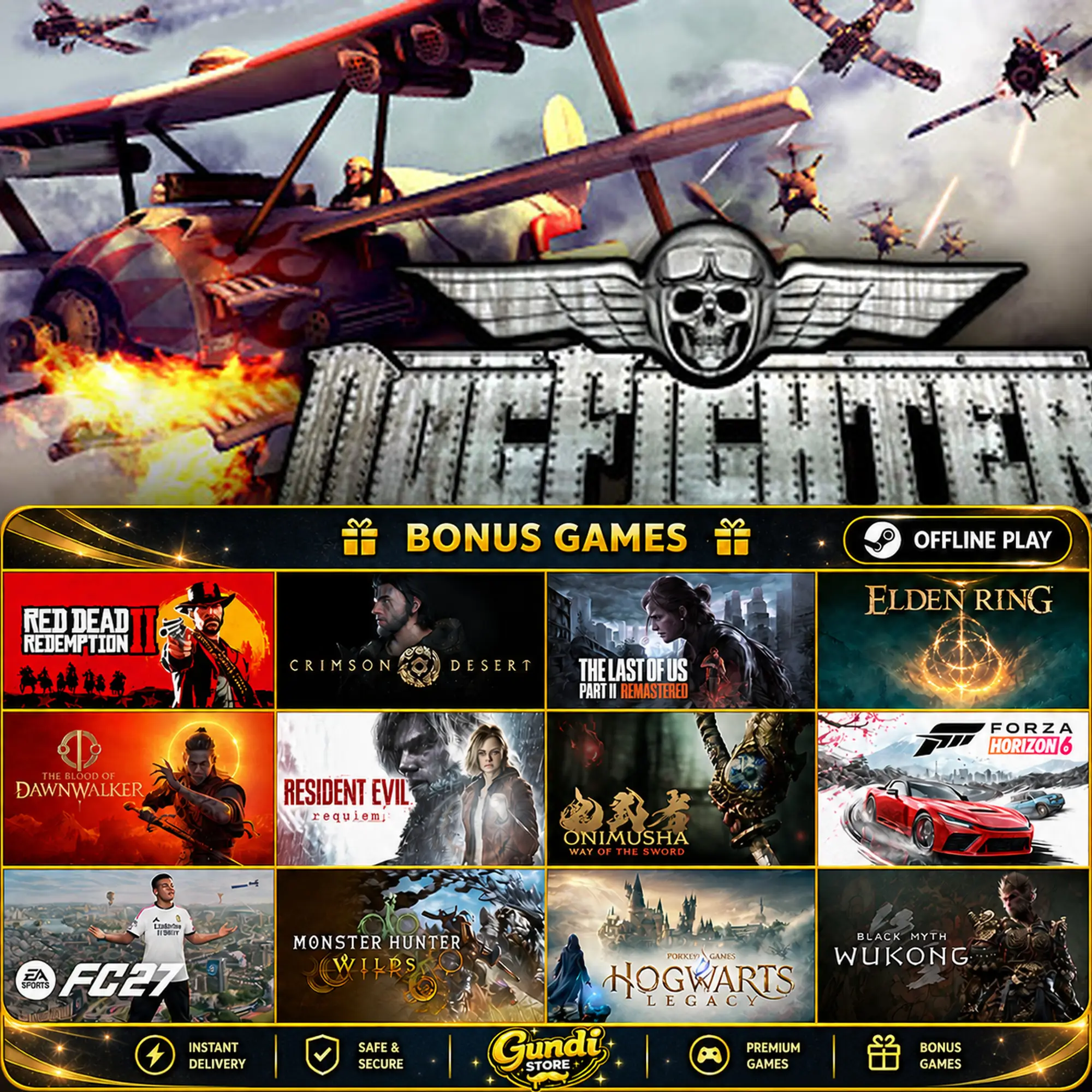 [AUTO CODE] - DogFighter + BONUS GAME