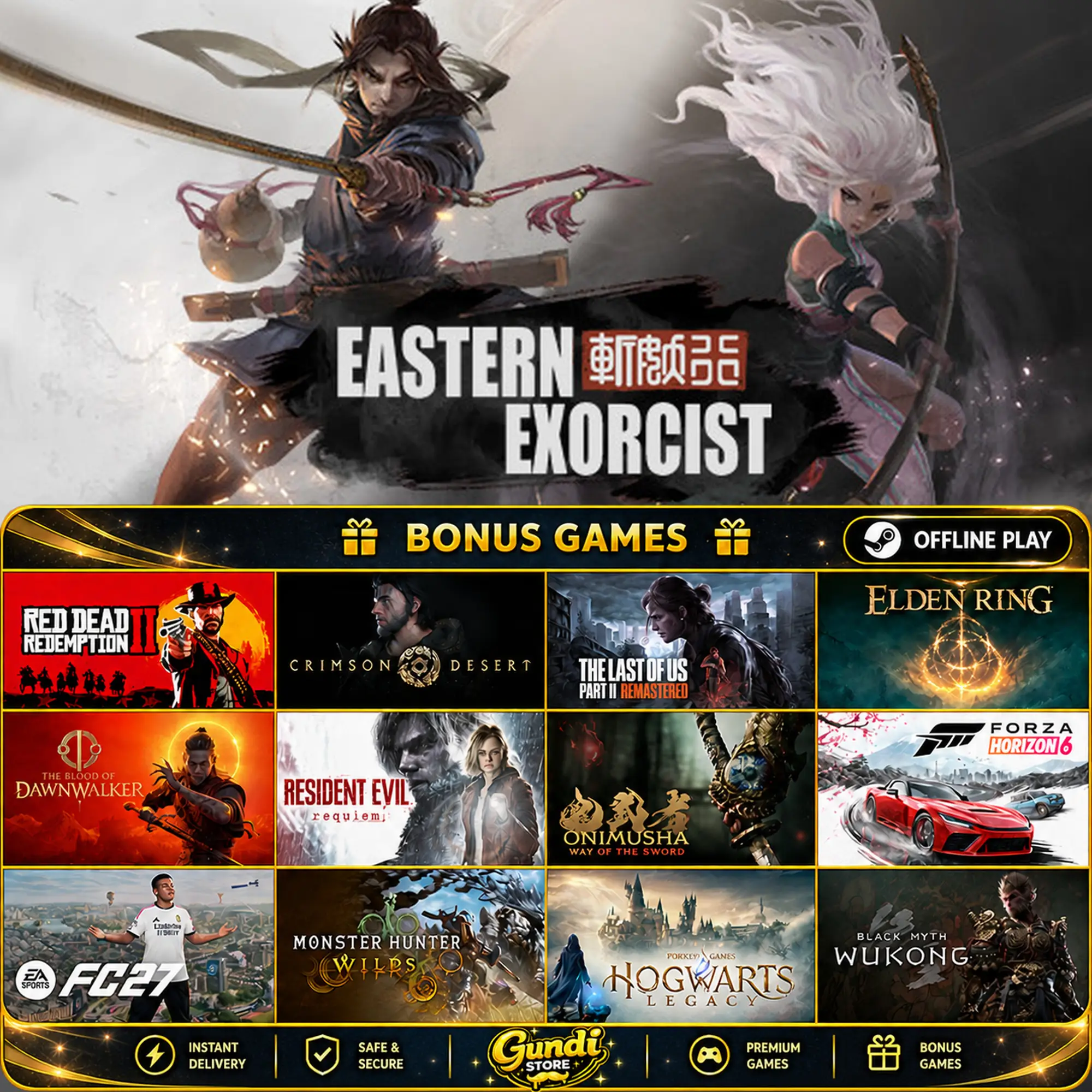 [AUTO CODE] - 斩妖行 Eastern Exorcist + BONUS GAME