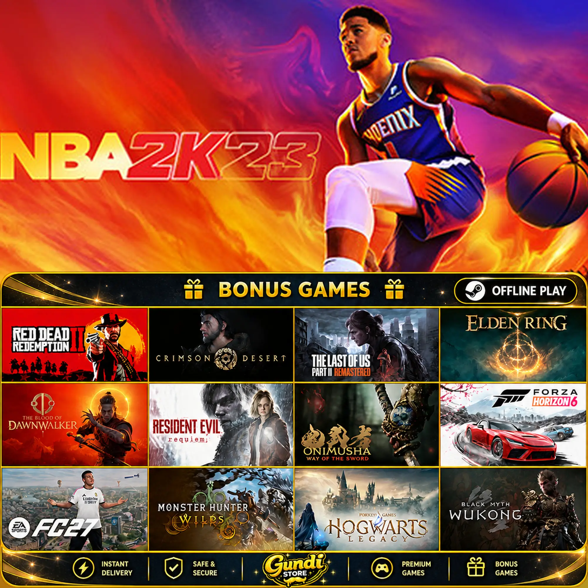 [AUTO CODE] - NBA 2K23 + BONUS GAME