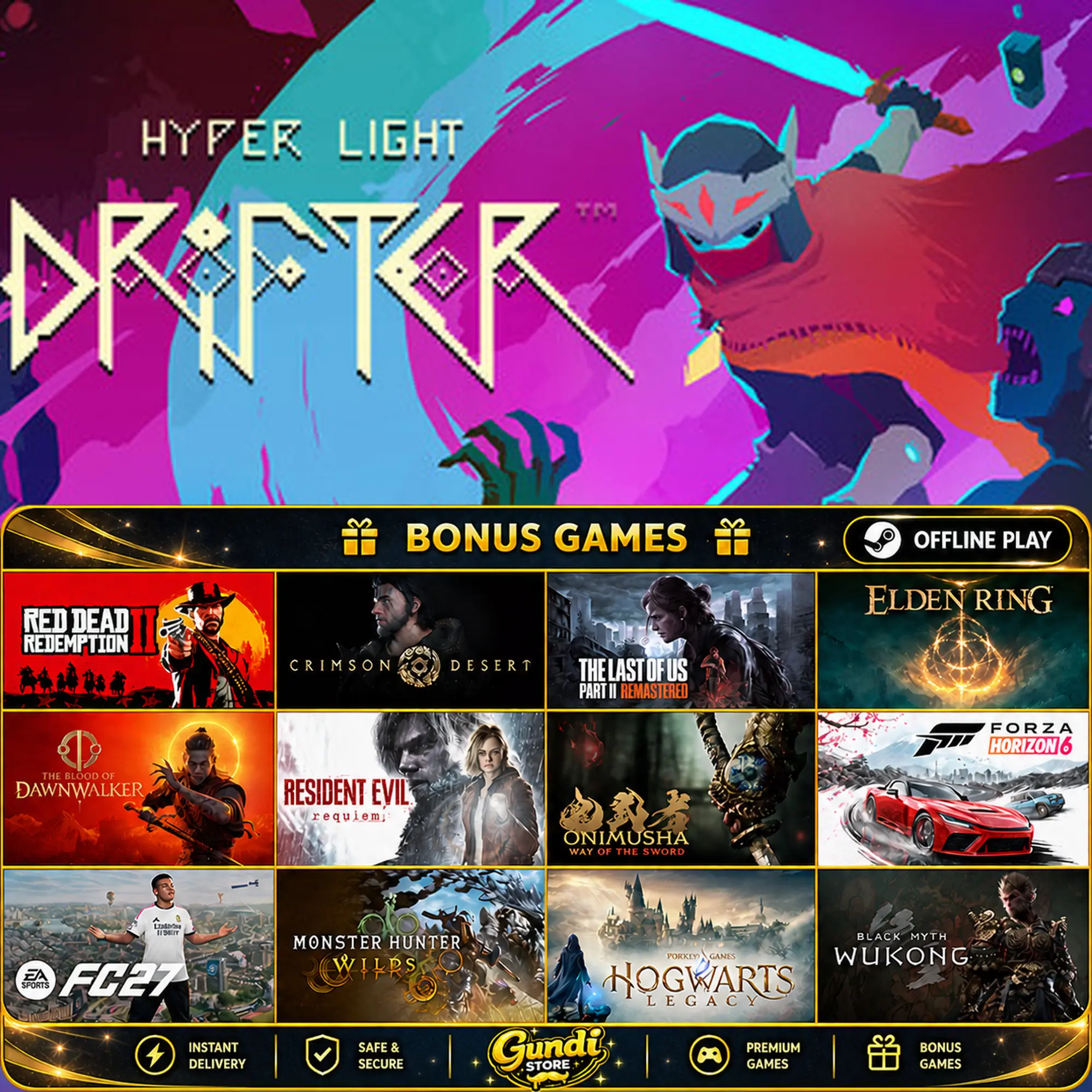 [AUTO CODE] - Hyper Light Drifter + BONUS GAME
