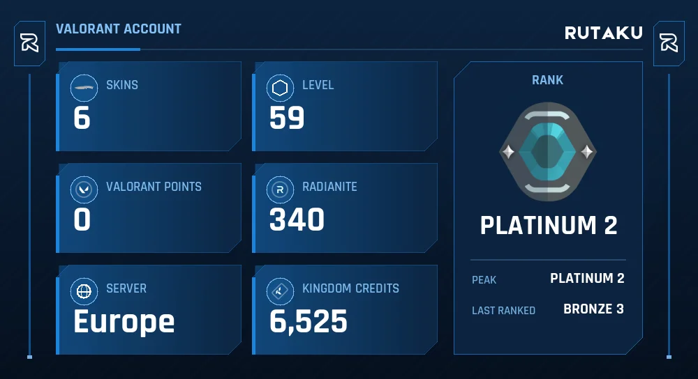 PLATINUM 2 - 59 LVL - 6 SKIN