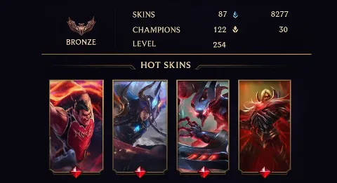 BRONZE II - 254 LVL - 87 SKIN
