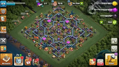TH 15 Nearly Max - Heros 59/79/38/48/21/7 - 7 Hero Skins - 8 Epic Equipments - BH 10
