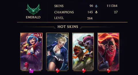 EMERALD I - 264 LVL - 96 SKIN