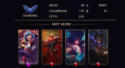 DIAMOND I - 270 LVL - 68 SKIN
