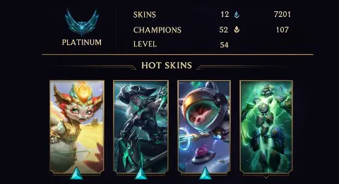 PLATINUM III - 54 LVL - 12 SKIN