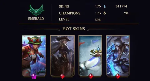 EMERALD IV - 396 LVL - 175 SKIN