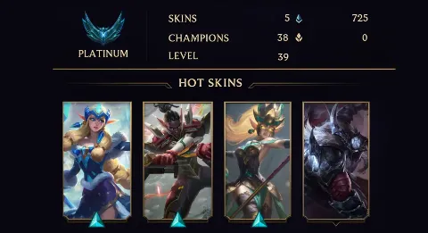 PLATINUM IV - 39 LVL - 5 SKIN