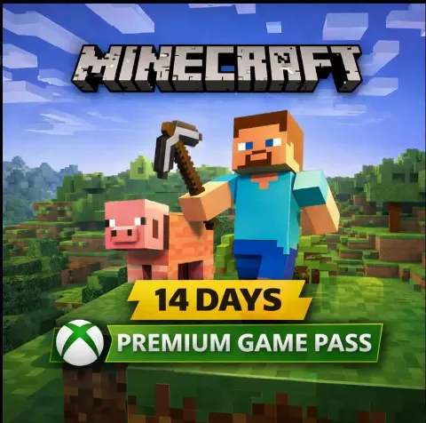 Minecraft - Java Edition - 14 Days Premium Game Pass - PC / Cloud - Endless Play - Full access
