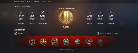 ASIA | 1 TOP TANKS | 94 PREMIUM TANKS | 2710 GOLD | 5939 BATTLES | INACTIVE