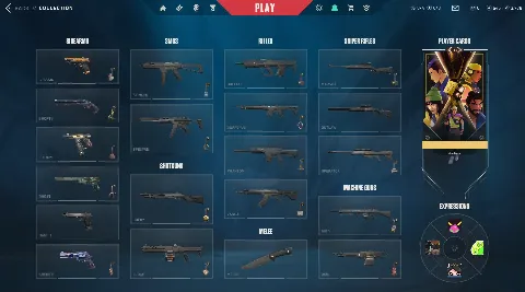 15 Skins - 22 Agents - Unranked - 189 LVL - Full Acces