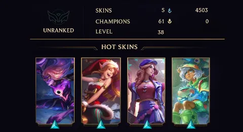 UNRANKED - 38 LVL - 5 SKIN