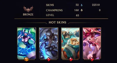 BRONZE III - 65 LVL - 52 SKIN