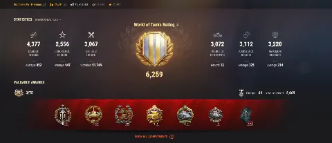 NA | 4 TOP TANKS | 62 PREMIUM TANKS | 29741 GOLD | 3067 BATTLES | INACTIVE