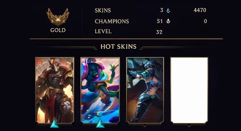 GOLD I - 32 LVL - 3 SKIN