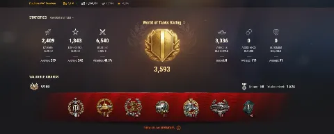 ASIA | 0 TOP TANKS | 90 PREMIUM TANKS | 3510 GOLD | 6540 BATTLES | INACTIVE