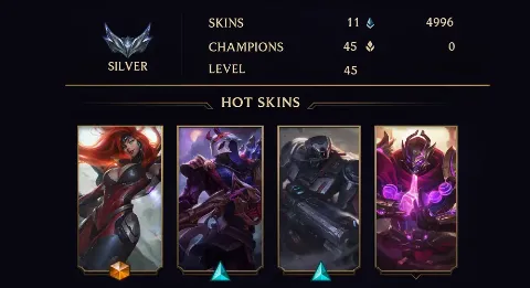 SILVER III - 45 LVL - 11 SKIN