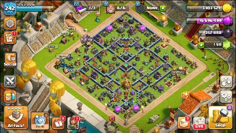 Cheapest TH 16 - Heros 75/68/55/54/32/2 - 9 Hero Skins - 7 Epic Equipments - BH 10