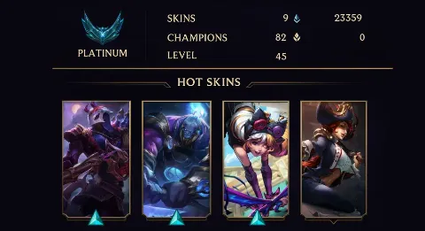 PLATINUM III - 45 LVL - 9 SKIN