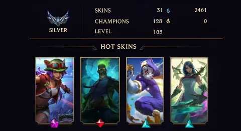 SILVER I - 108 LVL - 31 SKIN