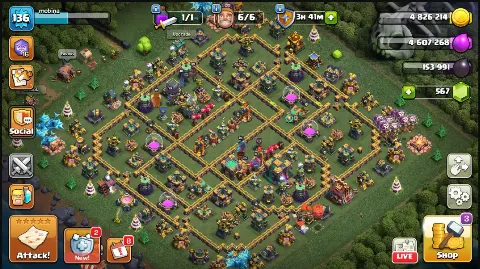 MAX TH 14 - ALL HERO MAX - RARE SCENERY AND HERO SKINS - 567 GEMS - FREE NAME CHANGE - HIGH EQUIPMENT - HIGH DEFENSE - HIGH TROOPS - FULL ACCESS