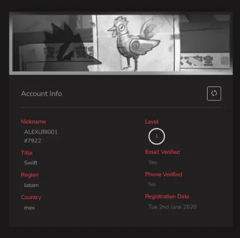 RANKED READY -  BETA ACCOUNT - 1 LVL - 0 SKIN - FULL ACCESS