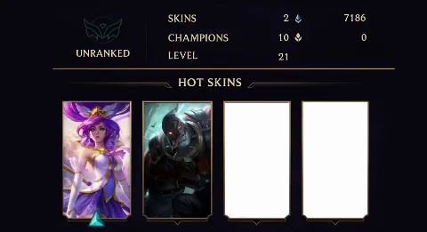 UNRANKED - 21 LVL - 2 SKIN