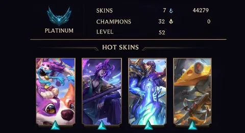 PLATINUM I - 52 LVL - 7 SKIN