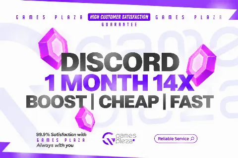 ⭐ DISCORD 1 MONTH 14X BOOST | CHEAP | FAST