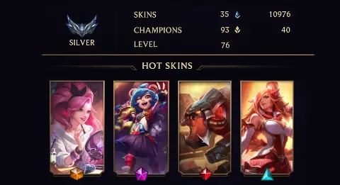 SILVER III - 76 LVL - 35 SKIN