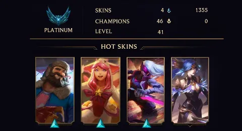 PLATINUM IV - 41 LVL - 4 SKIN
