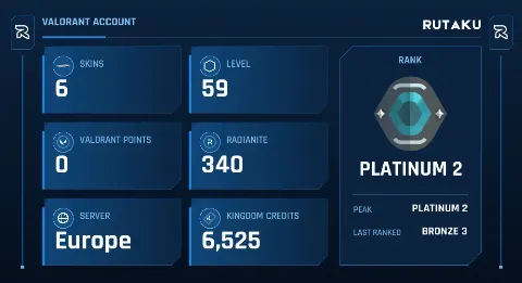 PLATINUM 2 - 59 LVL - 6 SKIN