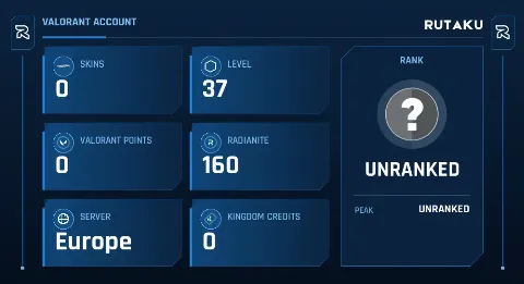 UNRANKED - 37 LVL - 0 SKIN